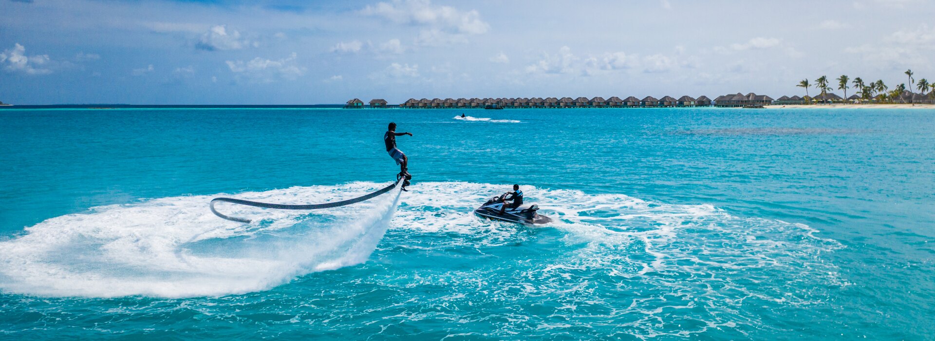 Flyboard activity in Maldives