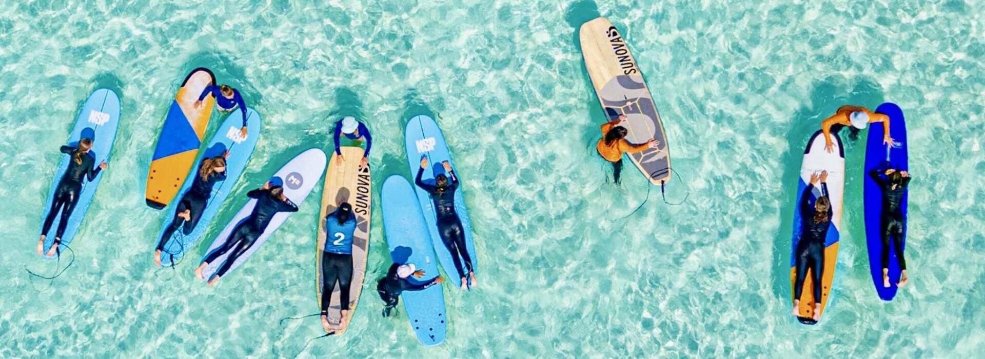 Surf lessons activity in Maldives