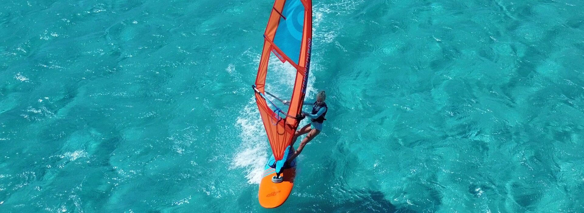 Windsurf activity in Maldives