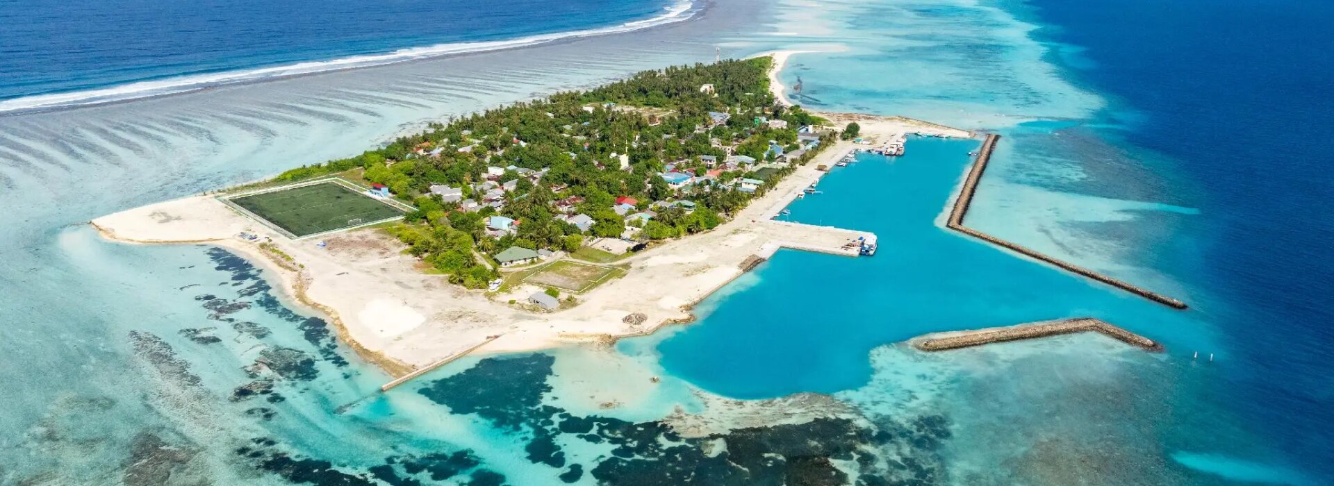 Fenfushi, a local island in the Maldives