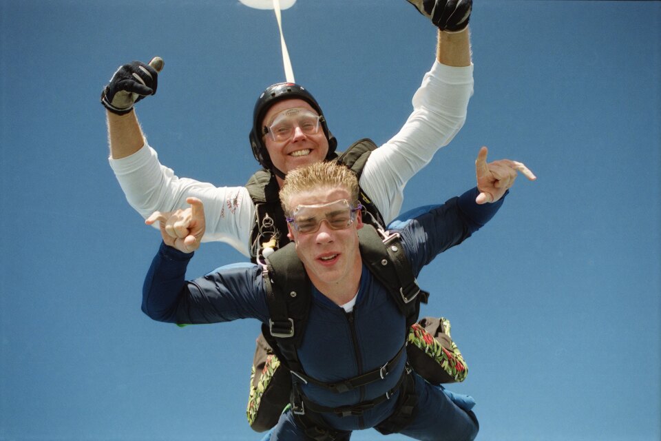 Skydiving in the Maldives