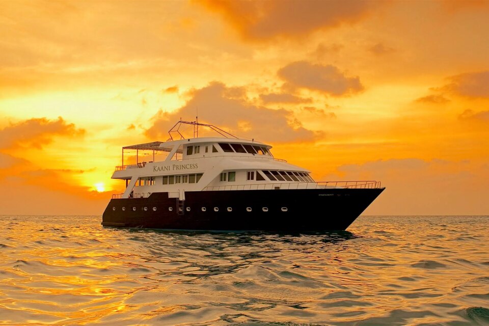 Floating Yacht Bar Visit in the Maldives