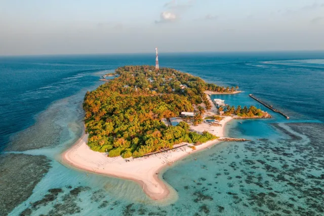 Hangnaameedhoo, a local island in the Maldives
