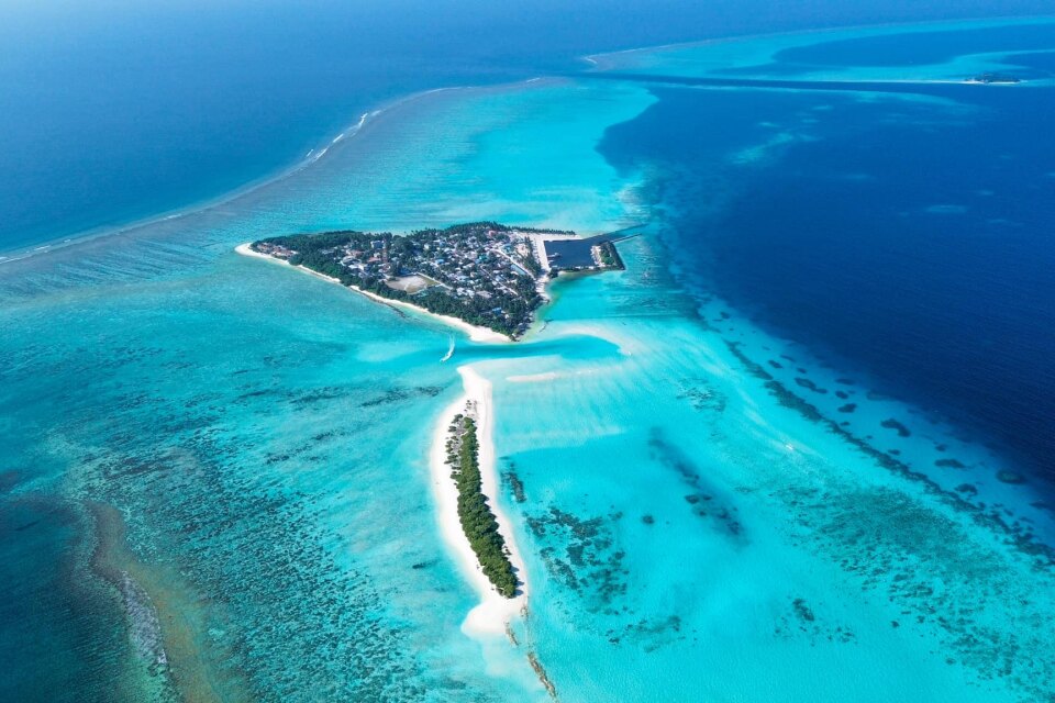 Mathiveri island in  Northern Ari atoll in the Maldives