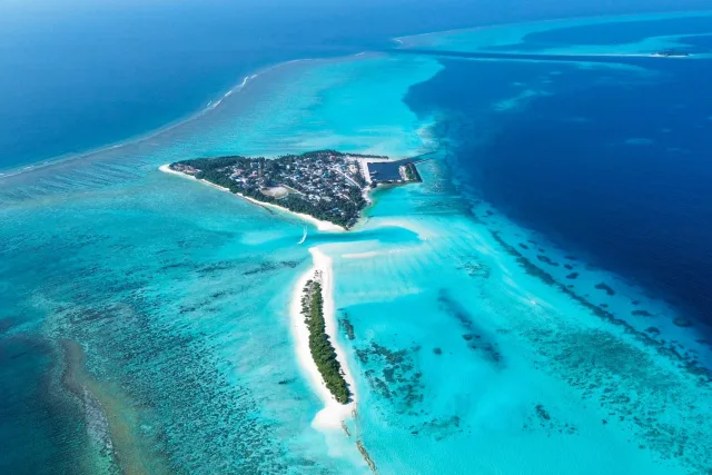 Mathiveri, a local island in the Maldives