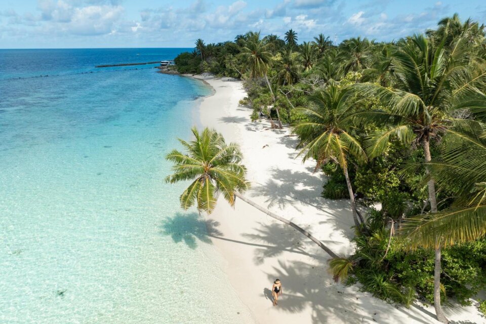 Omadhoo island in Southern Ari atoll in the Maldives