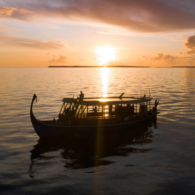Island hopping in the Maldives