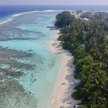 Thinadhoo, isola local in Vaavu, Maldive