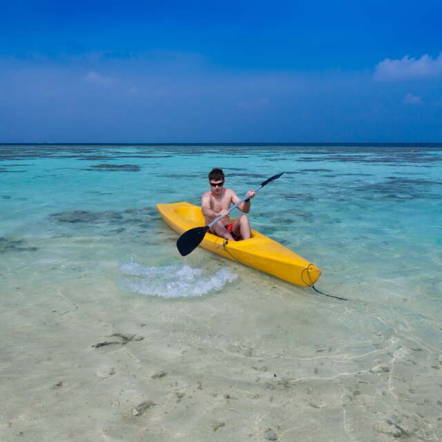 Noleggio kayak in the Maldives